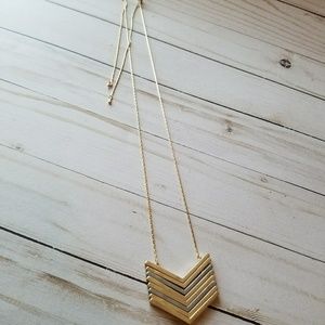 Gold and Silver 20" Arrow Necklace
